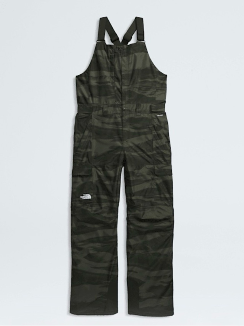 Men’s The North Face Freedom bib print camo Sz lg